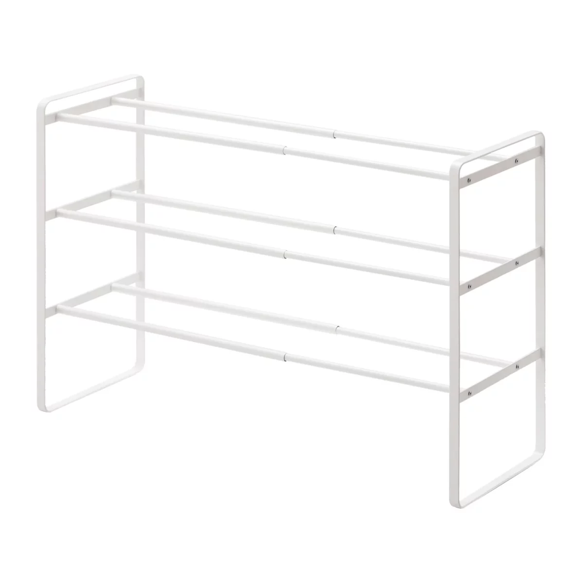 Yamazaki TOWER Extendable Shoe Rack, White, Detail View 5 | One Horizon