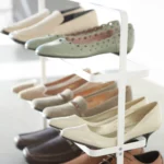 Yamazaki TOWER Wide Shoe Rack, White, Detail View 6 | One Horizon