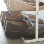 Yamazaki TOWER Wide Shoe Rack, White, Detail View 7 | One Horizon