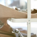 Yamazaki TOWER Wide Shoe Rack, White, Detail View 8 | One Horizon