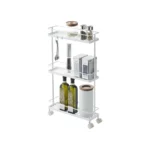 Chariot de service TOWER 3 compartiments Blanc