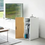 Organiseur pour consoles de jeux Yamazaki TOWER blanc, vue détaillée 2 | One Horizon