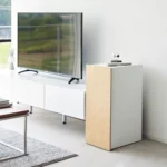 Organiseur pour consoles de jeux Yamazaki TOWER blanc, vue détaillée 3 | One Horizon