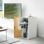 Organiseur pour consoles de jeux Yamazaki TOWER blanc, vue détaillée 4 | One Horizon
