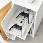 Organiseur pour consoles de jeux Yamazaki TOWER blanc, vue détaillée 6 | One Horizon