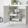 Yamazaki Spülschrank-Regal TOWER 2 Ebenen Weiss, Detailansicht 7 | One Horizon