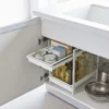 Yamazaki Spülschrank-Regal TOWER 2 Ebenen Weiss, Detailansicht 12 | One Horizon