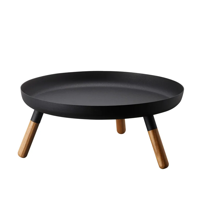 Plateau Yamazaki PLAIN avec pieds en bois, noir, vue détaillée 9 | One Horizon