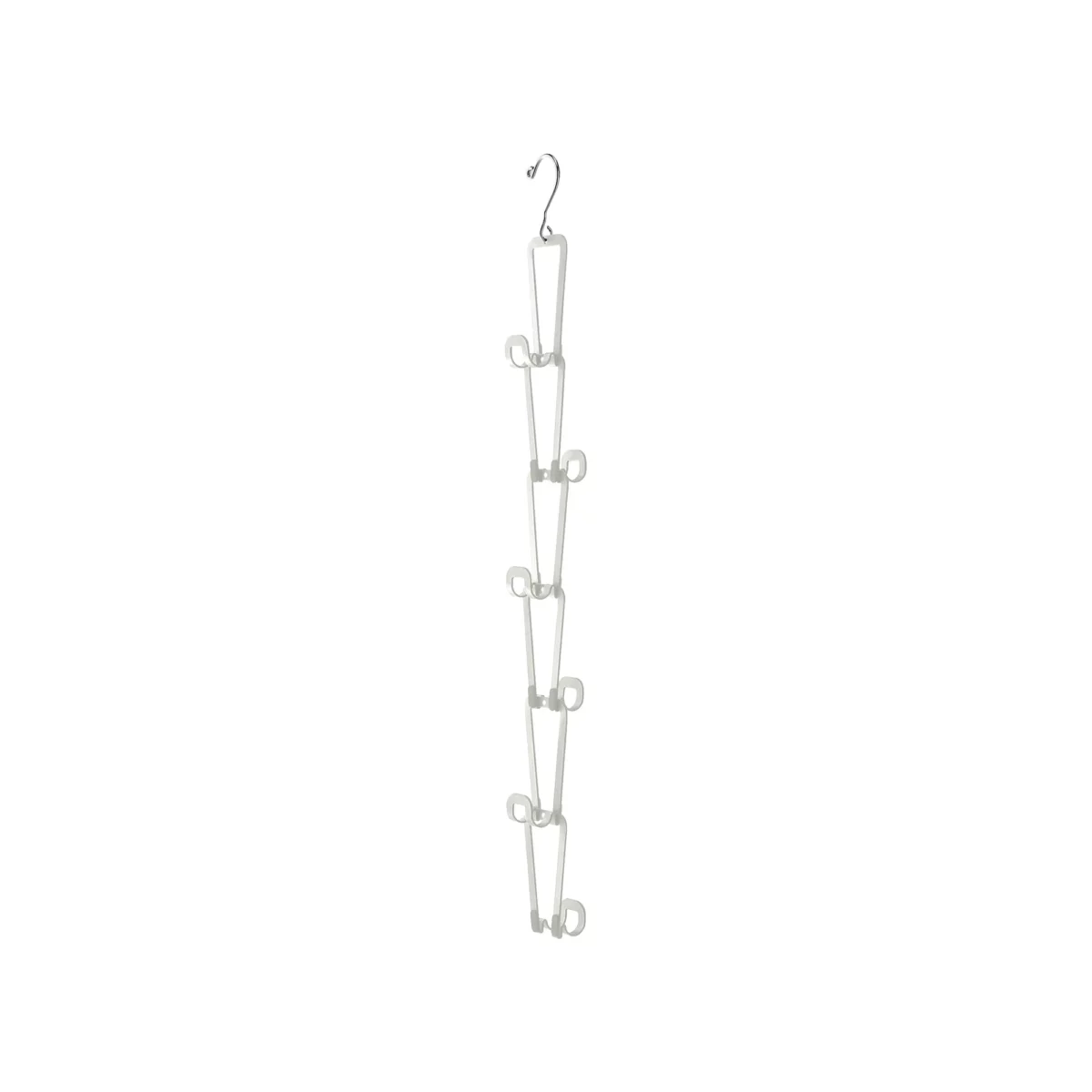 Yamazaki CHAIN S Bag Holder for Hanging, in white, isolated on a white background