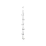 Yamazaki CHAIN S Bag Holder for Hanging, in white, isolated on a white background