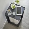 Yamazaki Toilettenpapier-Box TOWER mit Rollen, Detailansicht 4 | One Horizon