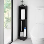 Yamazaki Toilettenpapier-Ständer TOWER schmal Schwarz, Detailansicht 3 | One Horizon