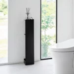 Yamazaki Toilettenpapier-Ständer TOWER schmal Schwarz, Detailansicht 12 | One Horizon