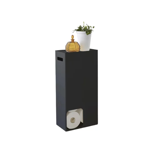 Toilettenpapierspender TOWER gross - Schwarz