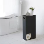 Distributeur de papier toilette Yamazaki TOWER grand format, noir, vue détaillée 2 | One Horizon