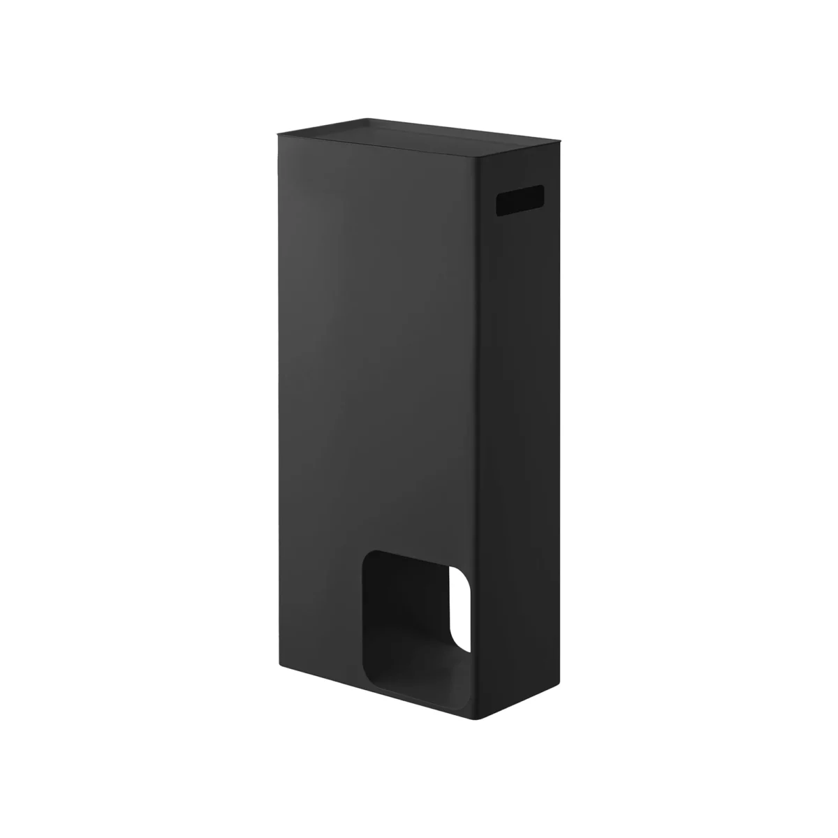 Distributeur de papier toilette Yamazaki TOWER grand format noir, vue détaillée 7 | One Horizon