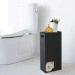 Distributeur de papier toilette Yamazaki TOWER grand format, noir, vue détaillée 9 | One Horizon