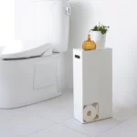 Distributeur de papier toilette Yamazaki TOWER grand format, blanc, vue détaillée 9 | One Horizon