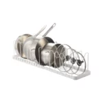 Yamazaki Topfdeckelhalter TOWER ausziehbar Weiss | One Horizon