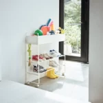 Yamazaki Aufbewahrungswagen mit Korb TOWER Weiss, Detailansicht 5 | One Horizon