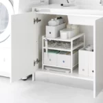 Yamazaki 3-stöckiger Unterwaschbecken-Organizer TOWER Weiss, Detailansicht 5 | One Horizon
