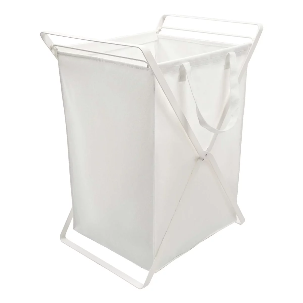 Panier à linge TOWER avec sac amovible Blanc