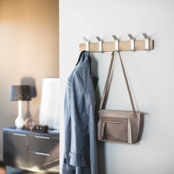 Yamazaki Wandgarderobe RIN Silber, Detailansicht 2 | One Horizon