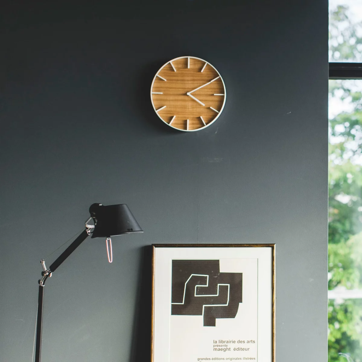 Horloge murale Yamazaki RIN blanche, vue détaillée 3 | One Horizon