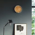 Horloge murale Yamazaki RIN blanche, vue détaillée 3 | One Horizon