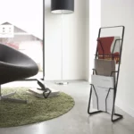 Yamazaki TOWER Magazine Rack, Black, Detail View 4 | One Horizon