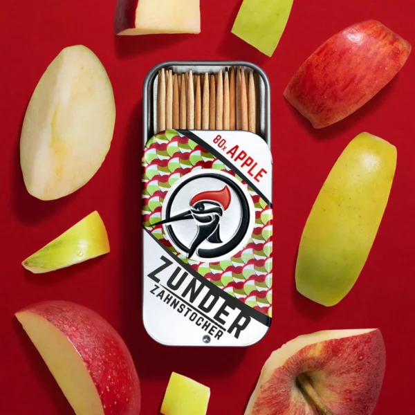 Zunder Zahnstocher Zahnstocher Apple Box, Detailansicht 2 | One Horizon