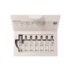 Coffret BABOR Collagen Booster ouvert : sept ampoules transparentes, ouvre-ampoule et notice