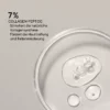 Infografik BABOR Derma Filler Serum mit Serumtropfen: 7 % Collagen-Peptide stimulieren die Kollagensynthese