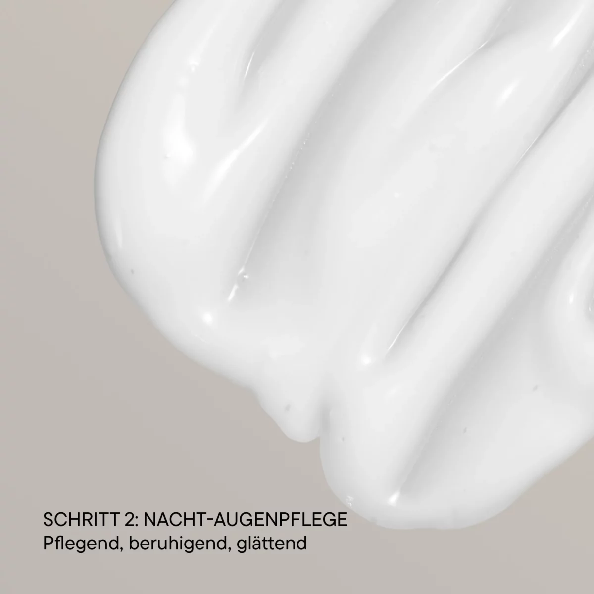 Cremige Textur der BABOR Dual Eye Solution, Schritt 2 Nacht-Augenpflege: pflegend, beruhigend, glättend