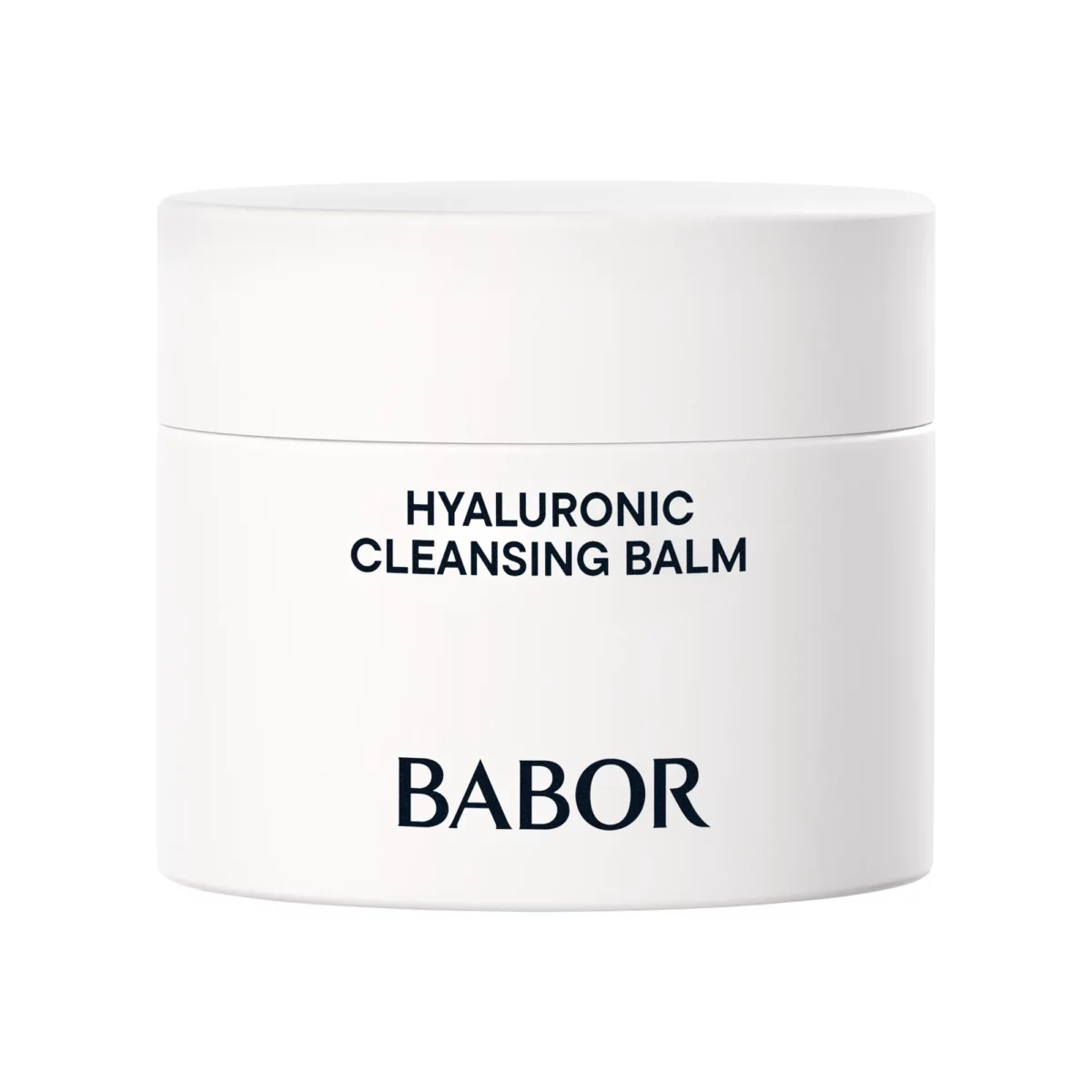 BABOR Hyaluronic Cleansing Balm en format voyage de 15 ml, petit pot blanc avec inscription noire