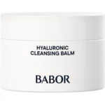 BABOR Hyaluronic Cleansing Balm im weissen Tiegel mit 150 ml, schwarzer Schriftzug, Vorderseite