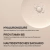Infographic: Active Ingredients in BABOR Hydra Plus: Hyaluronic Acid, Provitamin B5, and Skin-Identical Saccharide