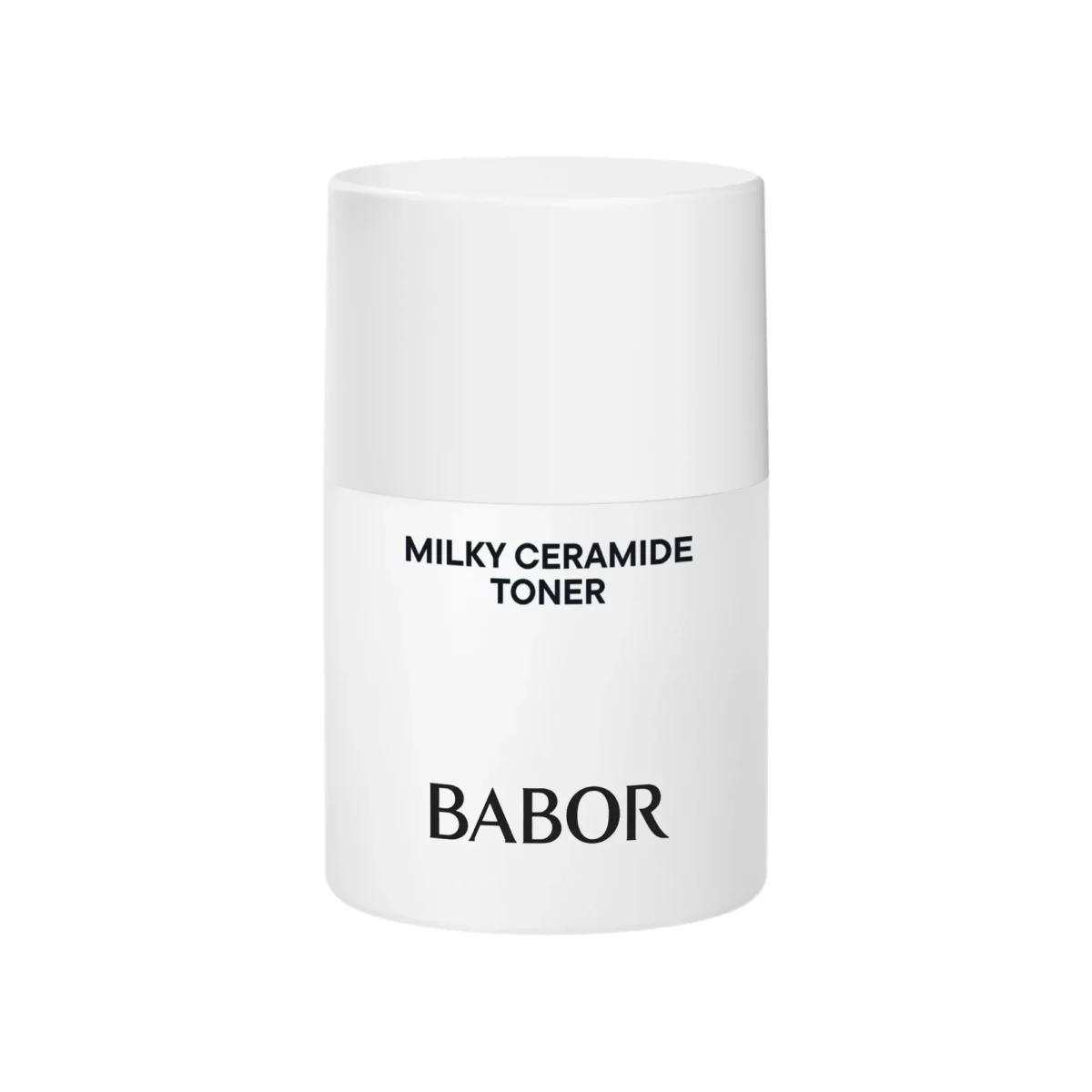 BABOR Milky Ceramide Toner en format voyage de 30 ml, petit flacon blanc avec inscription noire