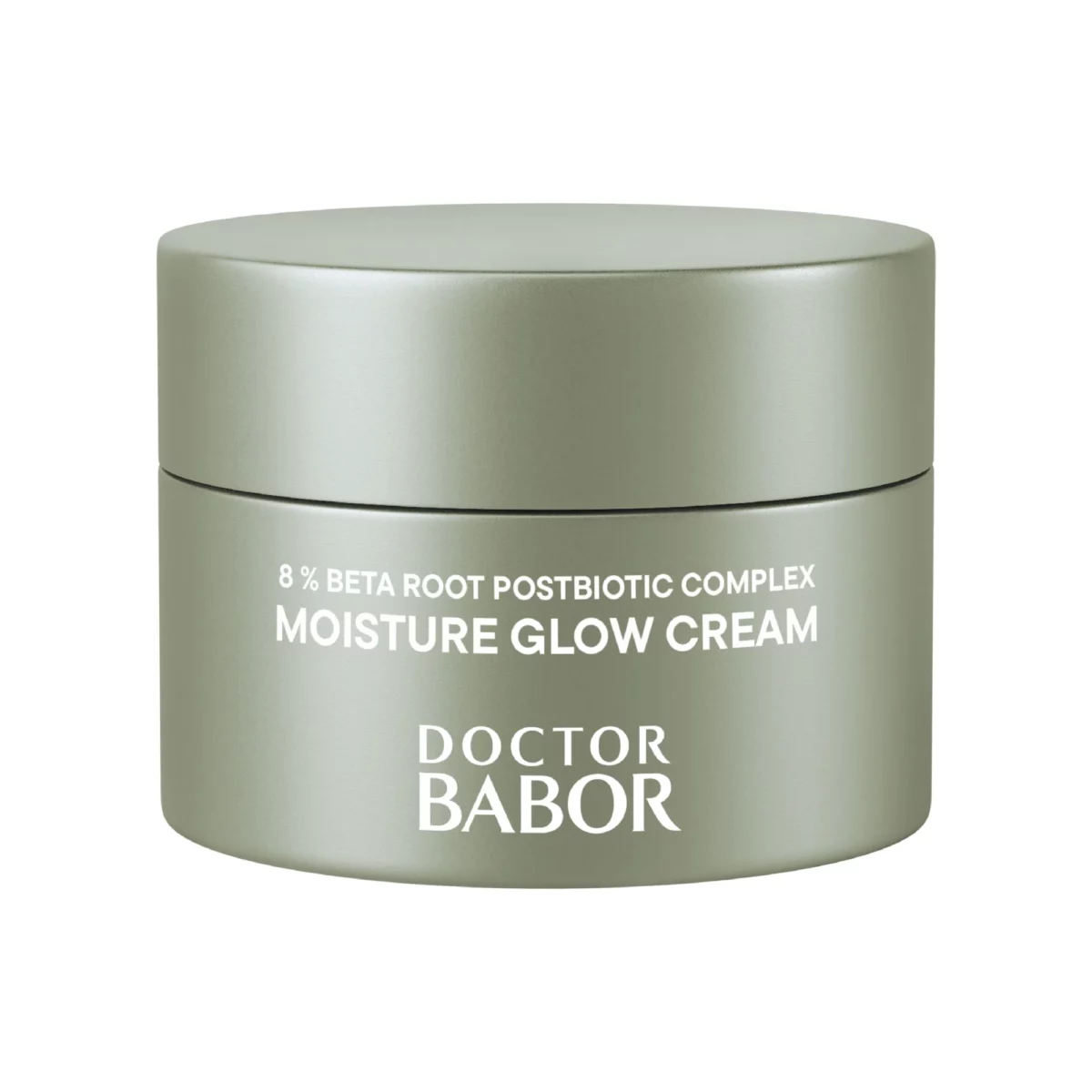 BABOR Moisture Glow Cream, 15 ml travel size, sage-green jar by DOCTOR BABOR, front view