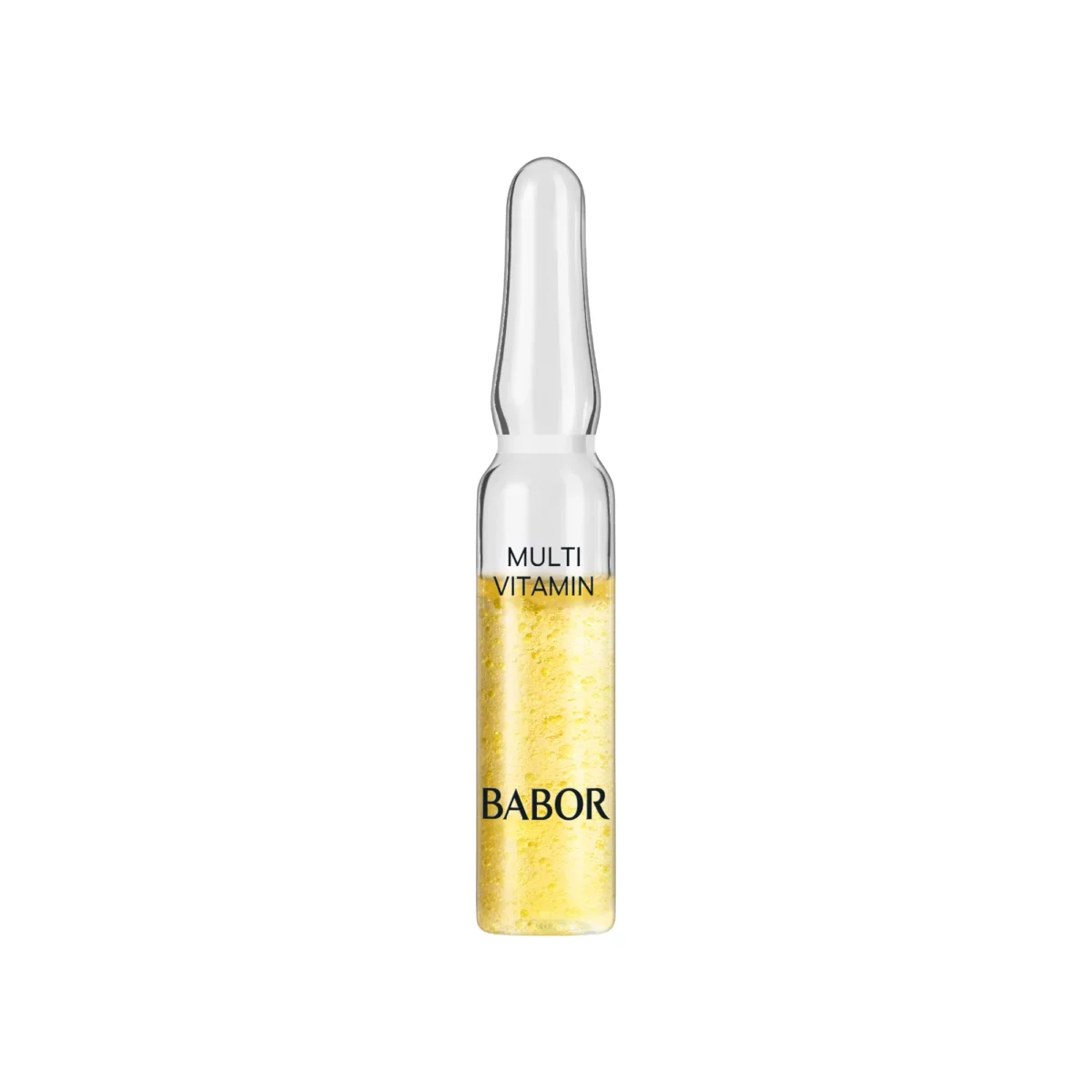 Einzelne BABOR Multi Vitamin Ampulle aus Glas mit 2 ml goldgelbem Konzentrat, Ampoule Serum Concentrate