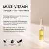Infografik BABOR Multi Vitamin Ampoule Serum Concentrate mit Wirkung innerhalb von 7 Tagen, clean und vegan