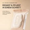 Infografik BABOR Cleansing Wipes: reinigt und pflegt in einem Schritt, entfernt Make-up und Sonnenschutz