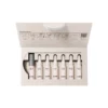 Emballage ouvert de BABOR Perfect Glow contenant sept ampoules de teinte « Nude », un ouvre-ampoule et un mode d'emploi dans le couvercle