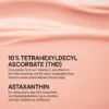 Infografik BABOR Radiant Complexion Cream mit 10 % Tetrahexyldecyl Ascorbate (THD) und Astaxanthin