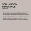 Infografik BABOR Soul & Room Fragrance Grounding: holzige Basisnoten, weisse Blüten und frische Zitrusfrüchte