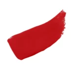 Farbaufstrich des BABOR Super Soft Lip Oil in 02 Juicy Red, kräftiges Rot mit feinem Schimmer auf Weiss