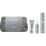 Set-Inhalt der BABOR THD Vitamin C Routine: Kosmetiktasche, Cleansing Oil Balm, Hydro Filler Serum und Creme