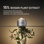 Infografik BABOR The Cure Cream: Tiegel über Pflanzen, 15 % Biogen Plant Extract aus 8 Pflanzenextrakten