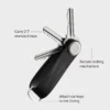 Infografik Orbitkey Schlüsselorganisator Aktiv: 2 bis 7 Schlüssel, sicherer Verschluss, Autoschlüssel am D-Ring