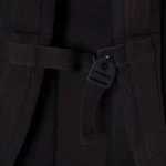 Close-up of the adjustable chest strap and buckle on the Ucon Acrobatics Hajo Pro backpack in dark navy